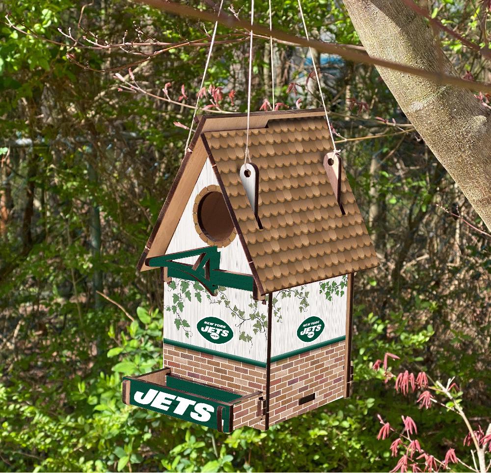 fan creations New York Jets Team Bird House Unassembled