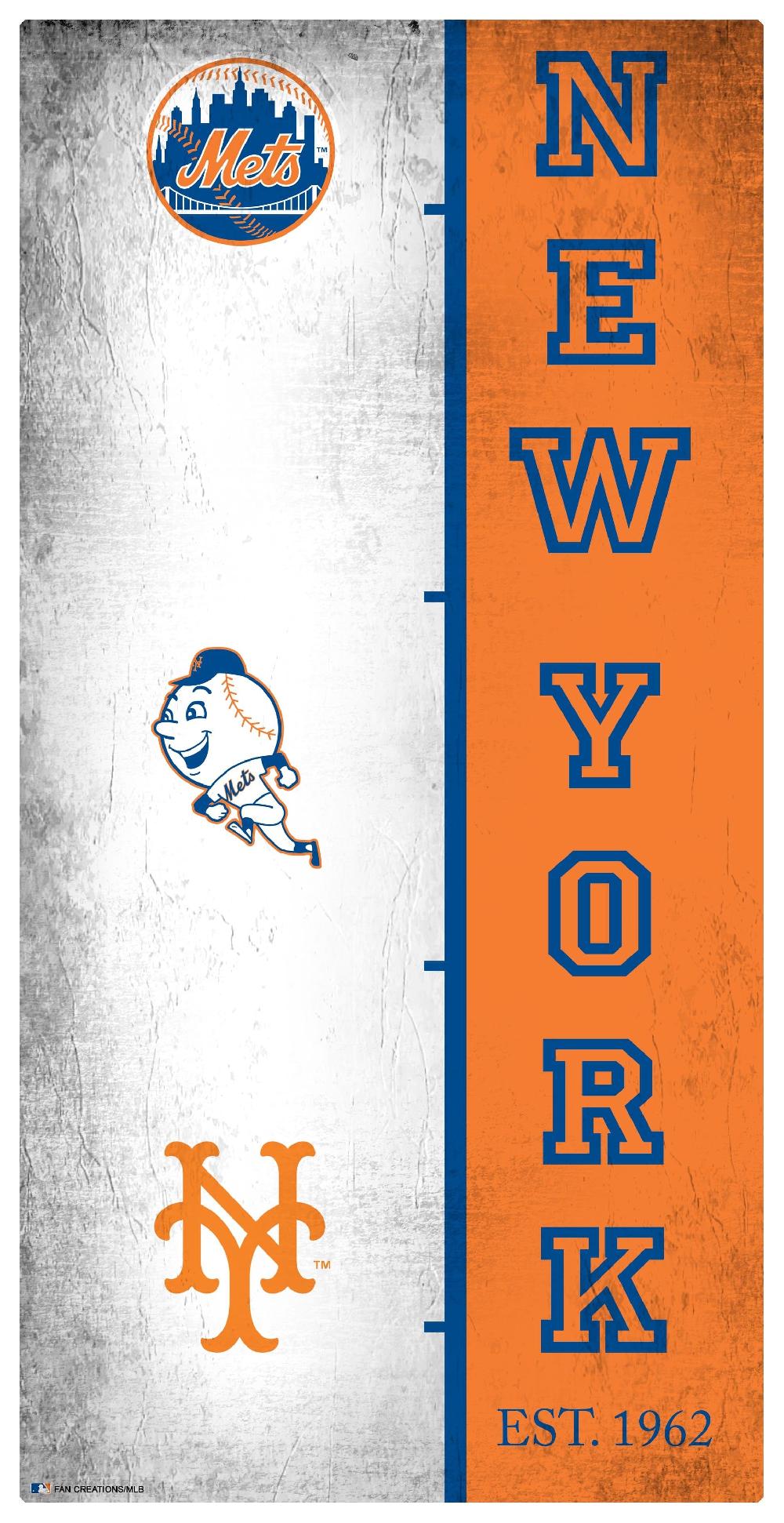 fan creations New York Mets Team Logo Progression 6x12
