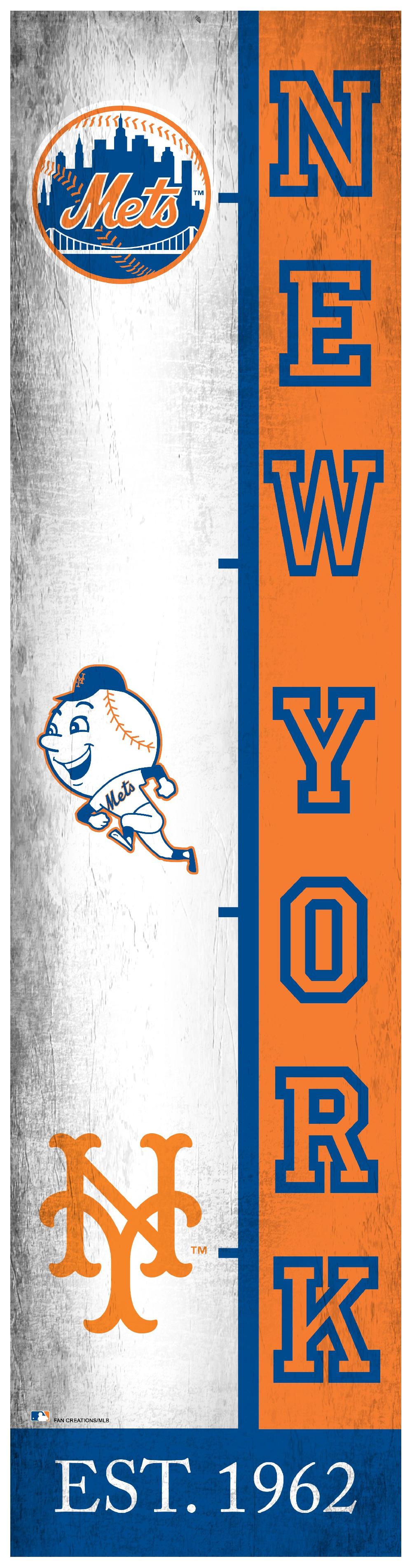 fan creations New York Mets Team Logo Progression 6x24