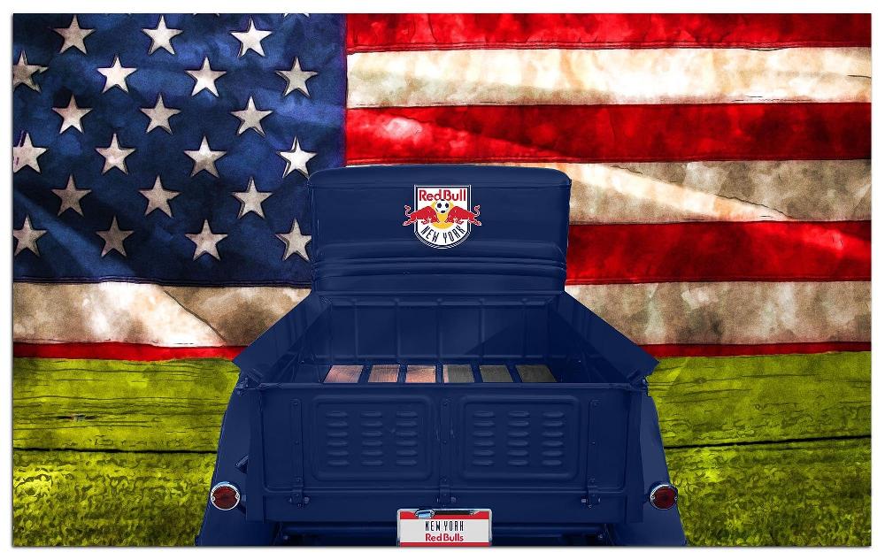 fan creations New York Red Bulls Patriotic Retro Truck 11x19