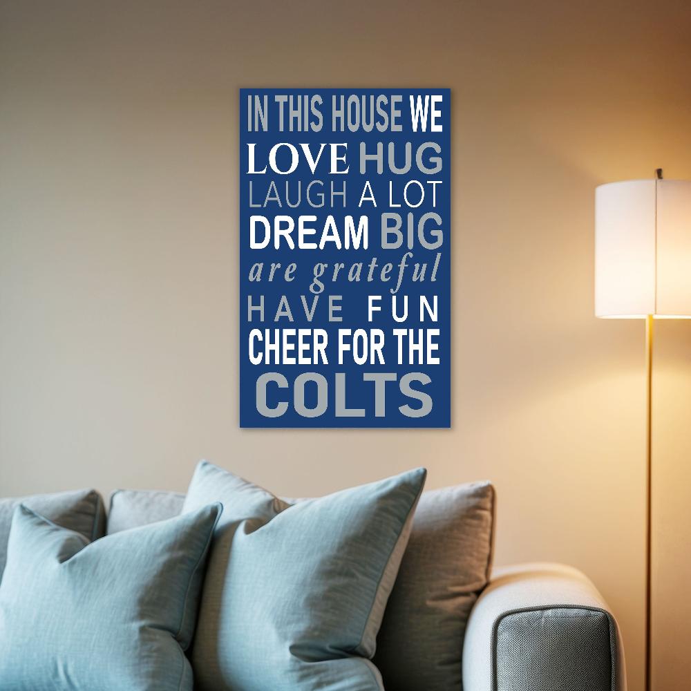 fan creations NFL Indianapolis Colts in This House 11x19 Wall Decor