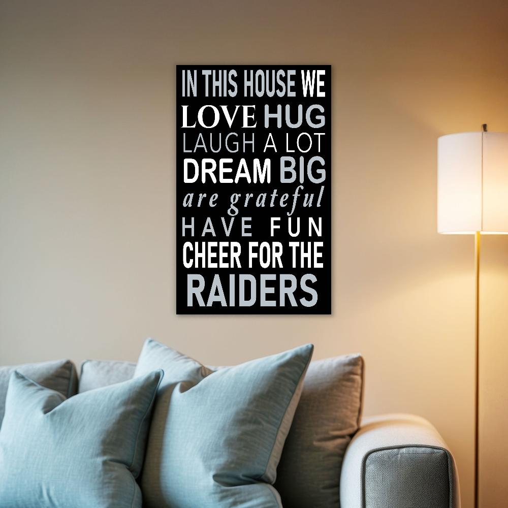 fan creations NFL Las Vegas Raiders in This House 11x19 Wall Decor