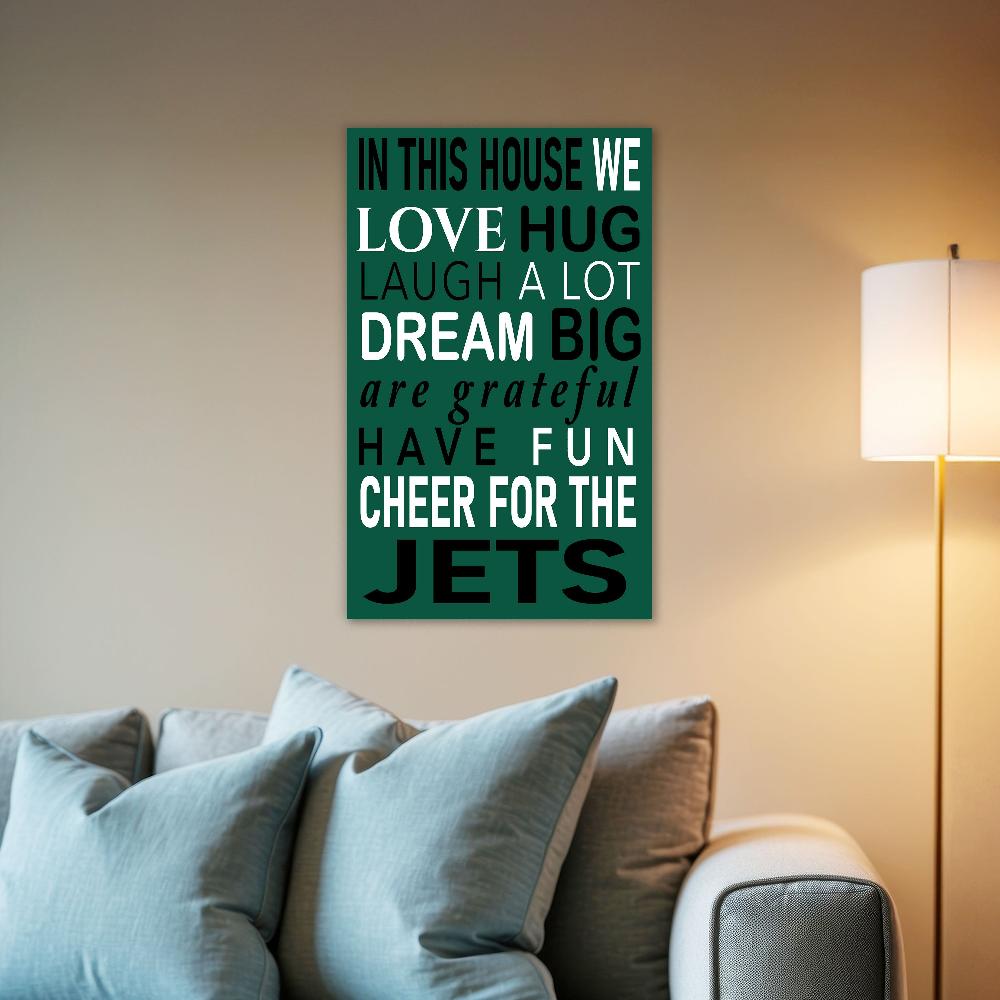 fan creations NFL New York Jets in This House 11x19 Wall Decor