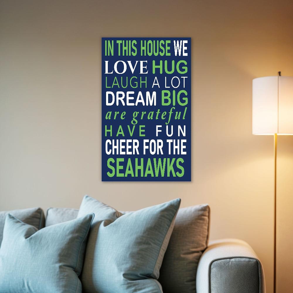 fan creations NFL Seattle Seahawks in This House 11x19 Wall Decor