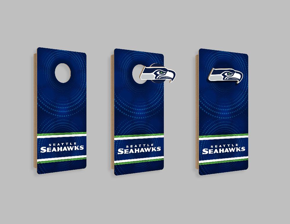 fan creations NFL Wall Art thats also Corn Hole - Seattle Seahawks