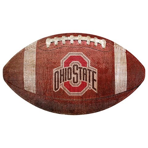 fan creations Ohio State University 12" Football Shaped Sign