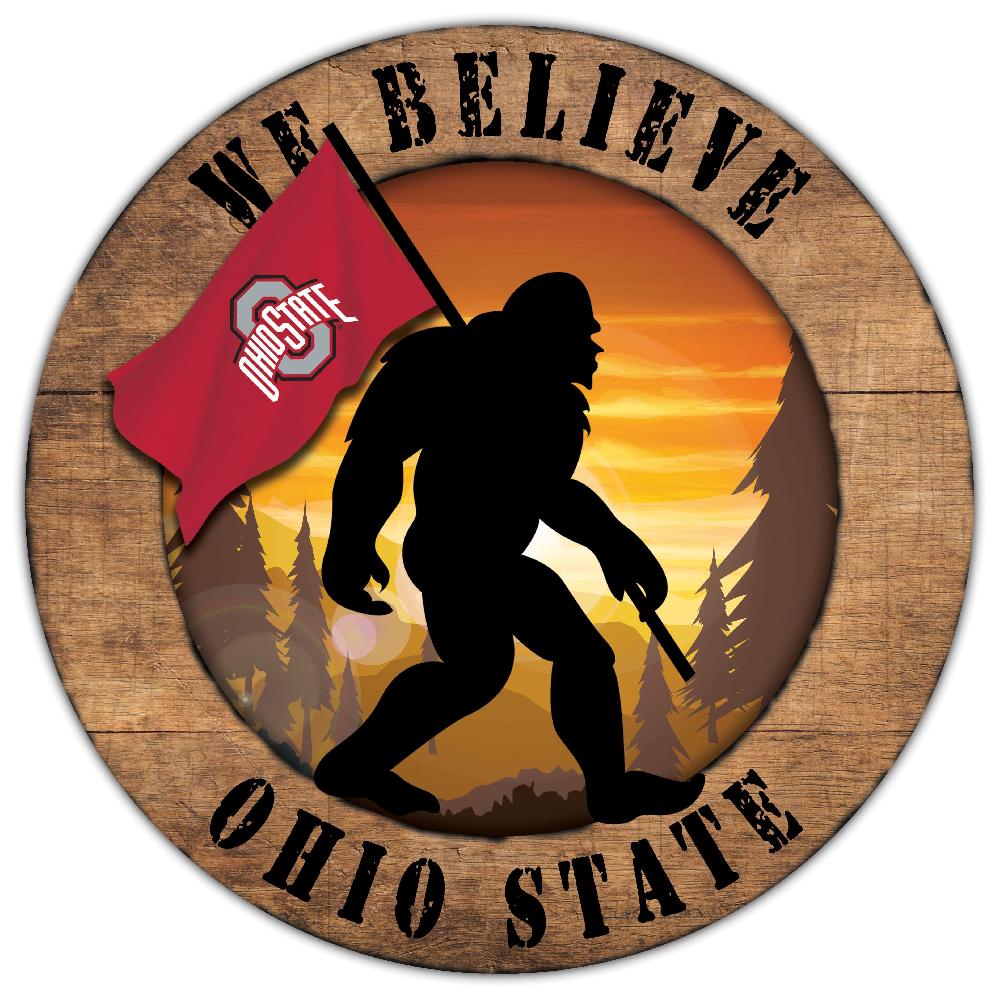 fan creations Ohio State University Bigfoot 12in Circle