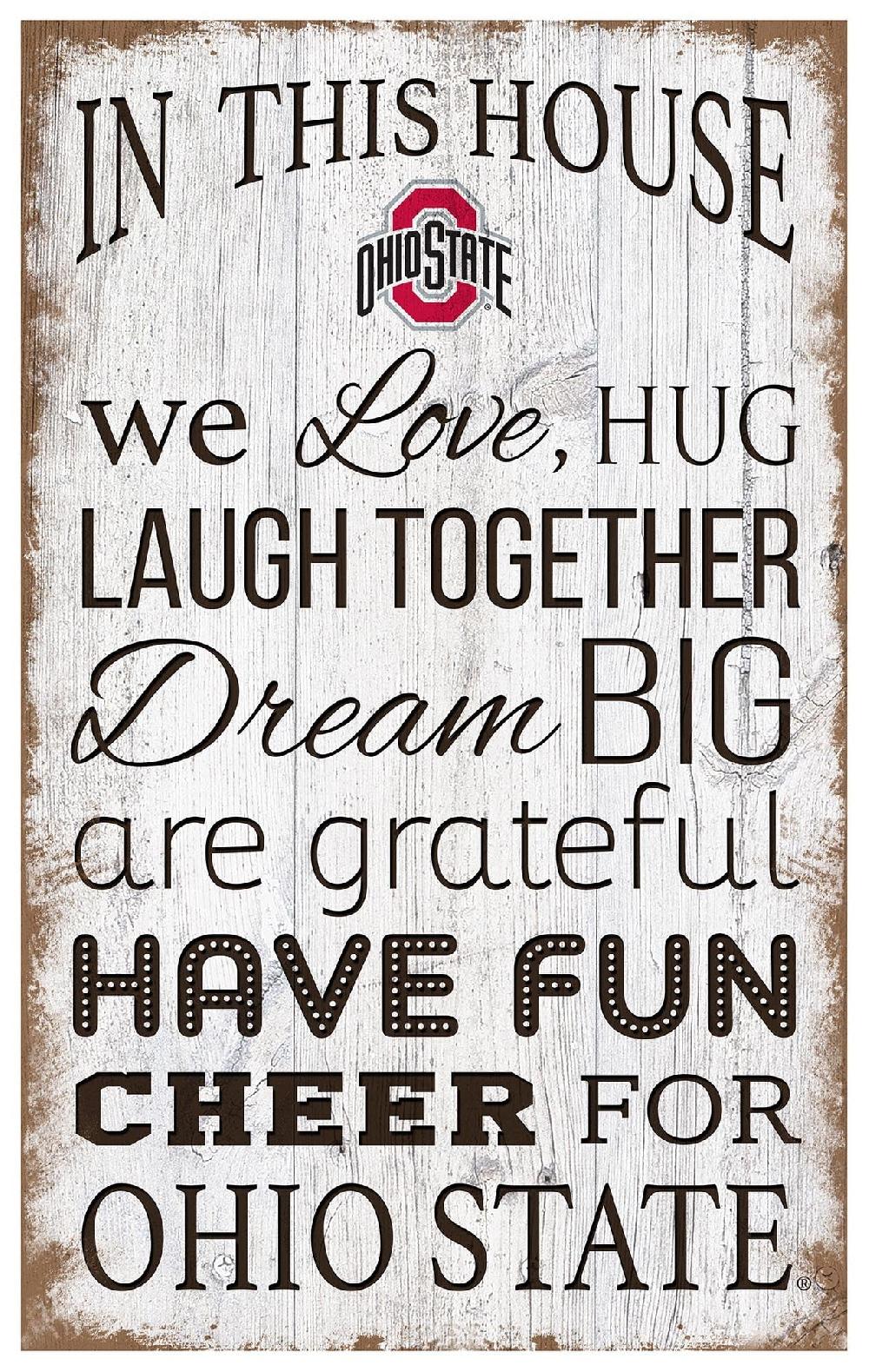 fan creations Ohio State University In This House 11x19