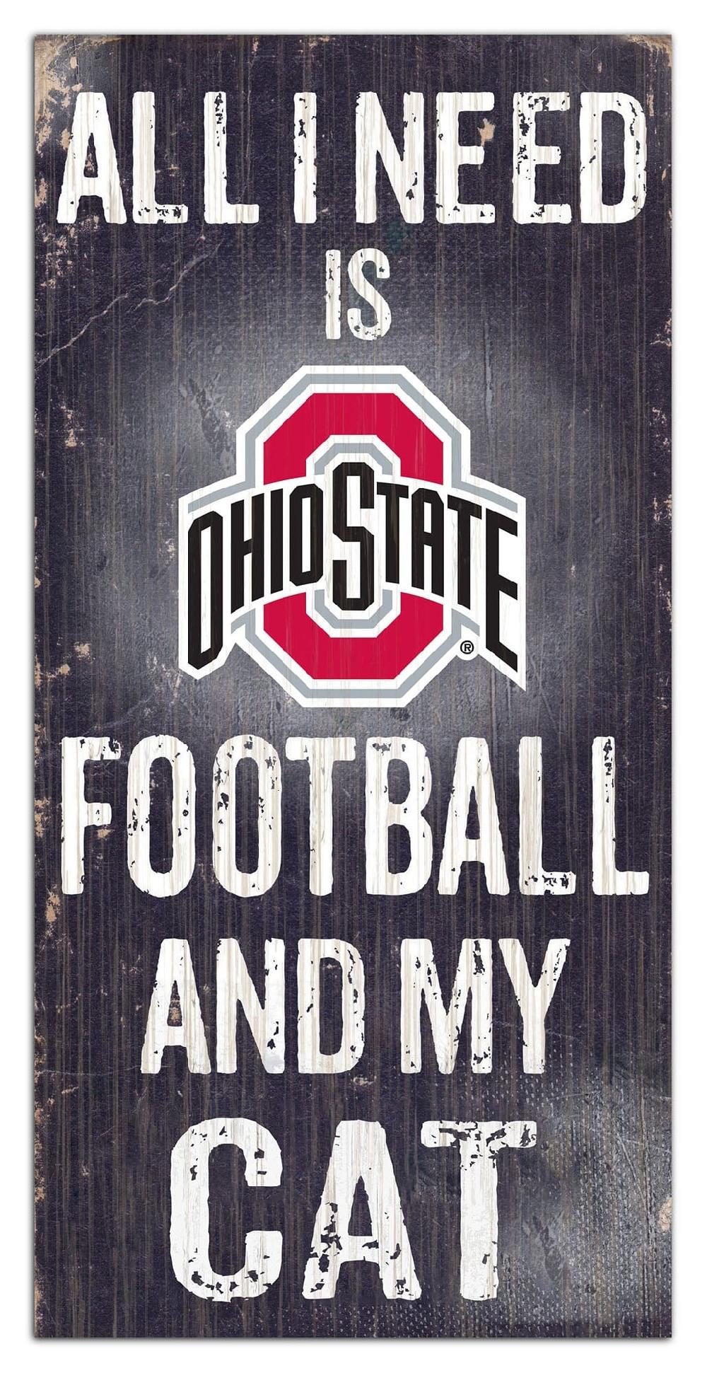 fan creations Ohio State University My Cat 6x12 Sign