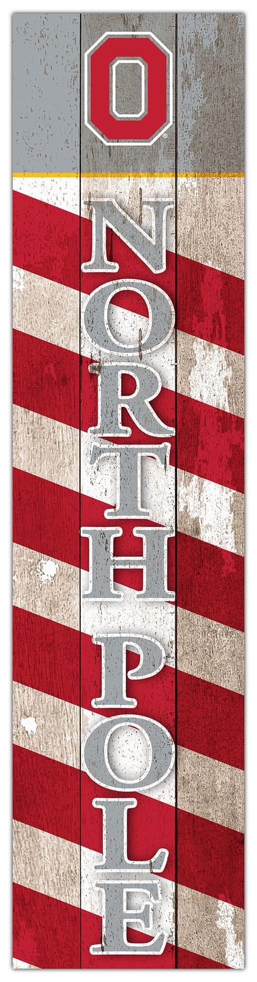 fan creations Ohio State University North Pole 6x24