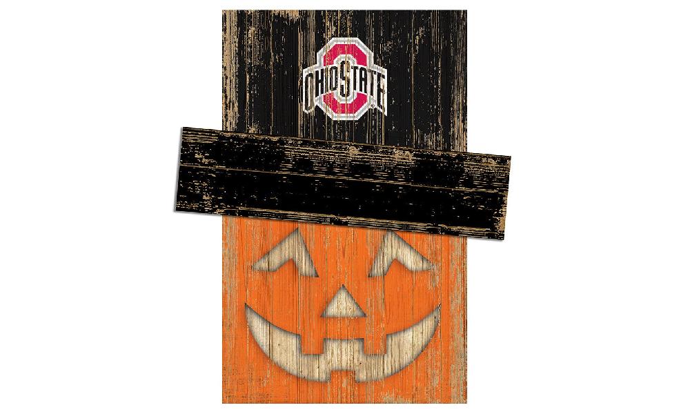 fan creations Ohio State University Pumpkin Head With Hat