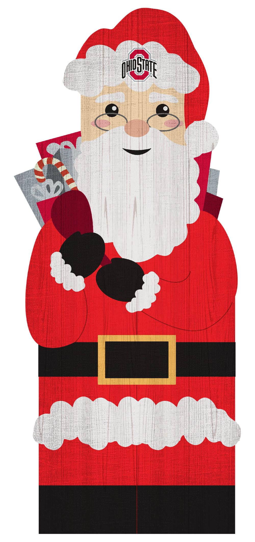 fan creations Ohio State University Santa 31in Leaner
