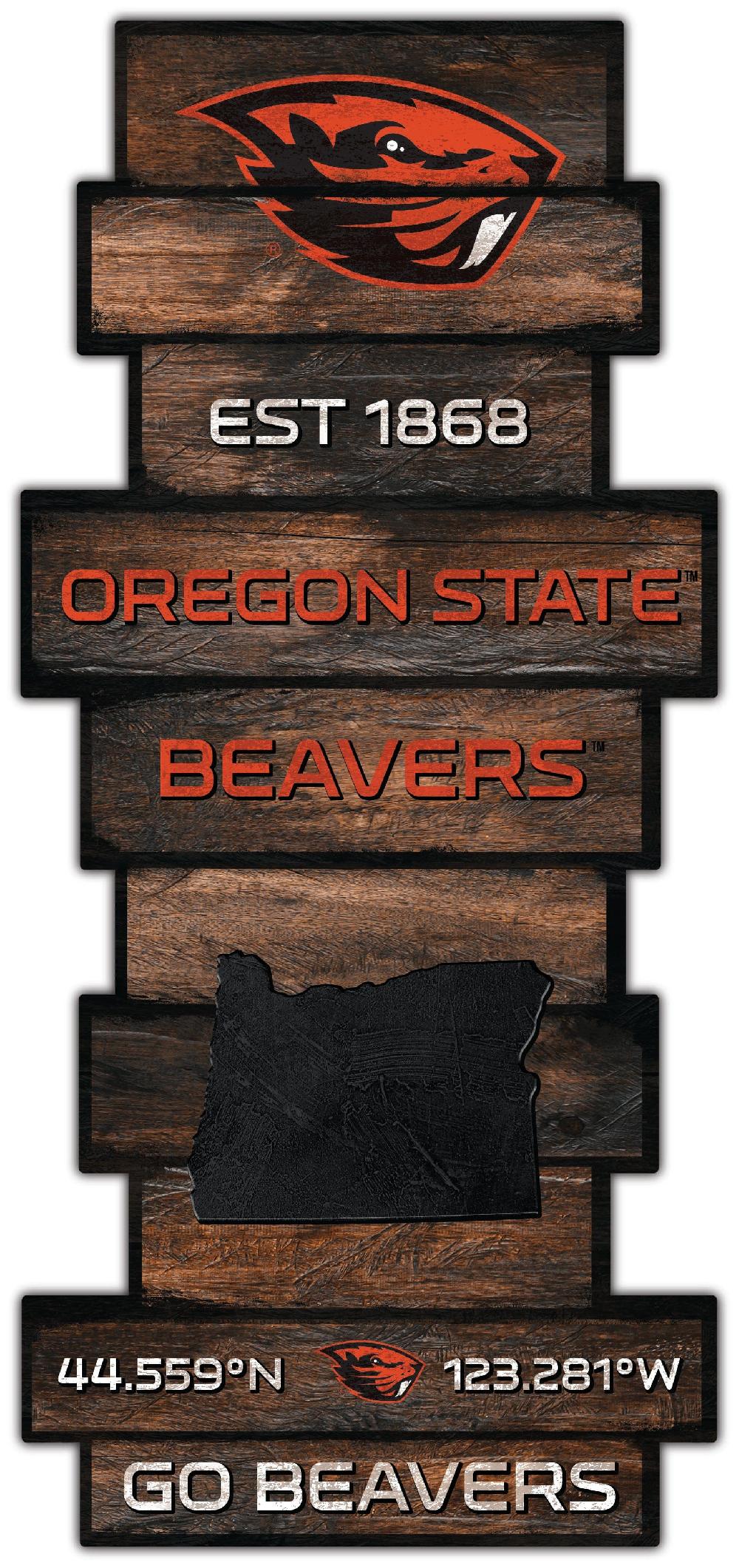 fan creations Oregon State Wood Celebration Stack 24" Sign