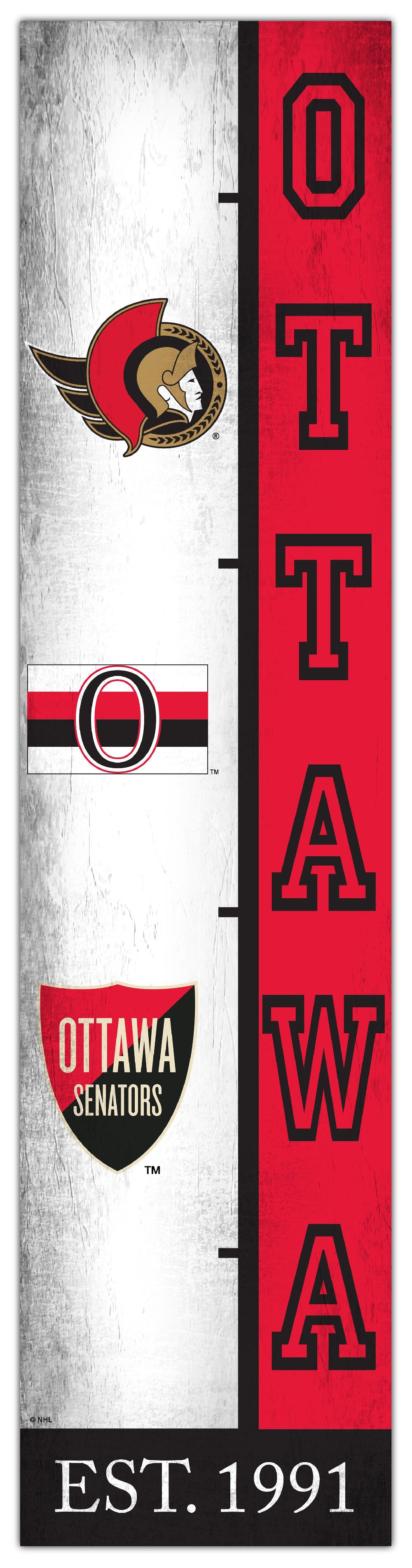 fan creations Ottawa Senators Team Logo Progression 6x24