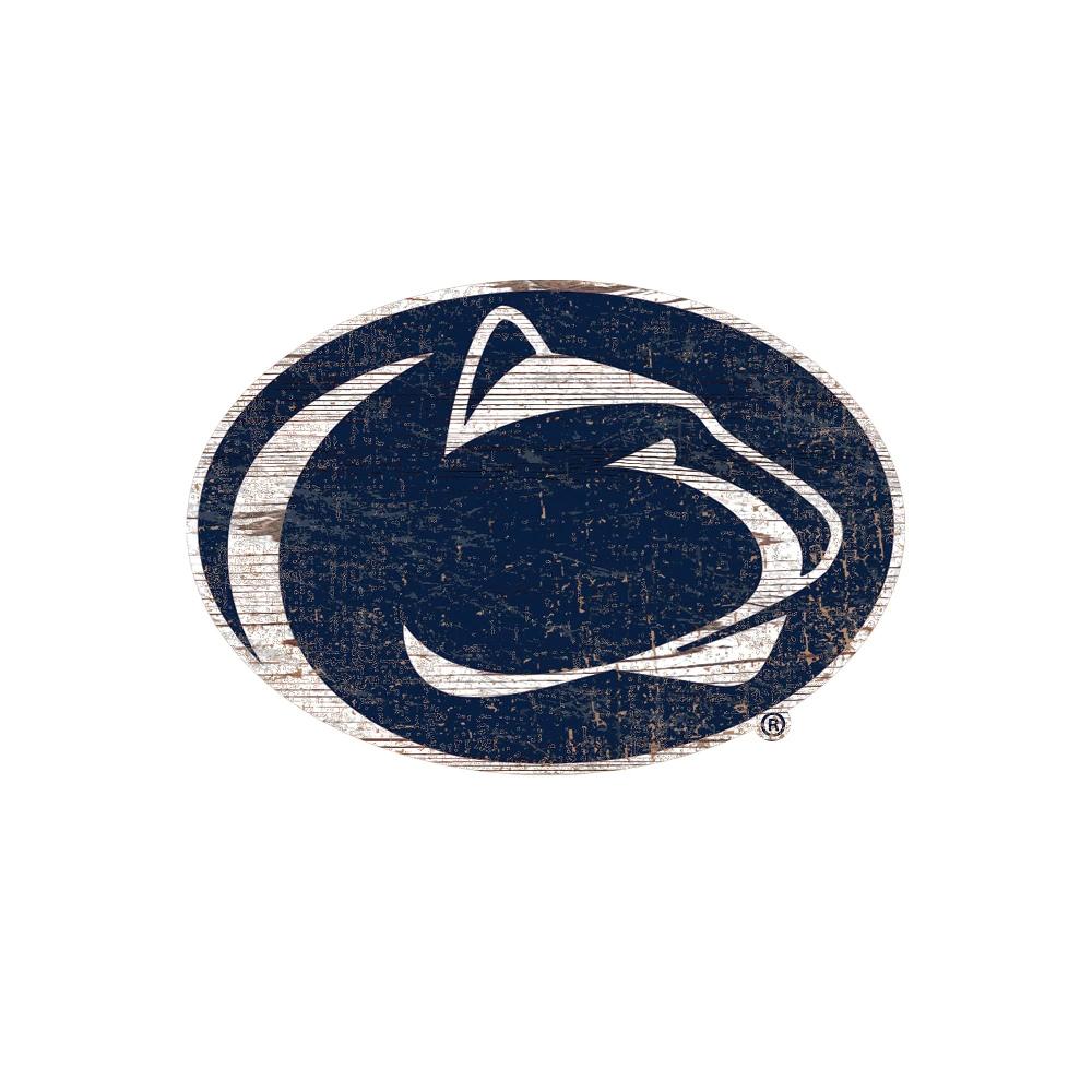 fan creations Penn State Distressed Logo Cutout Sign