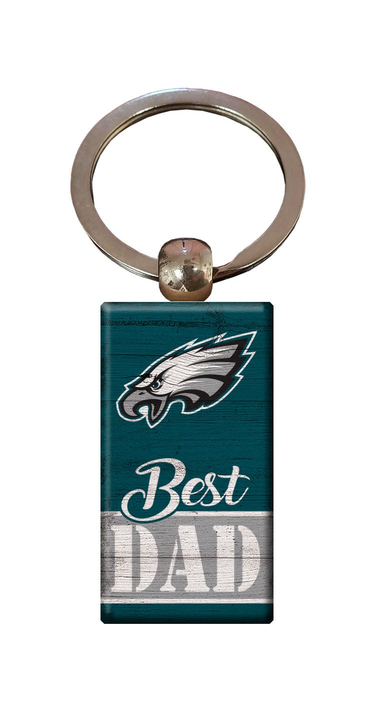 fan creations Philadelphia Eagles Best Dad Keychain