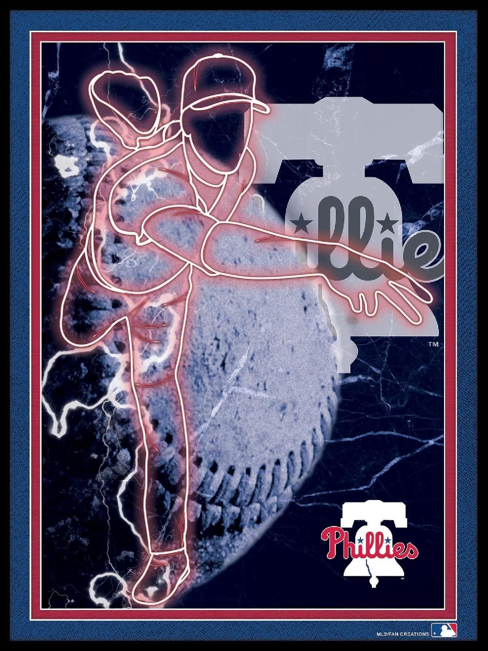 fan creations Philadelphia Phillies Neon Player 12x16