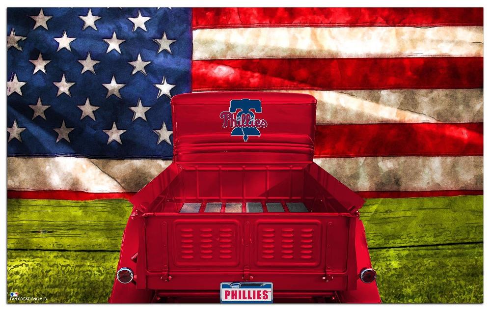 fan creations Philadelphia Phillies Patriotic Retro Truck 11x19