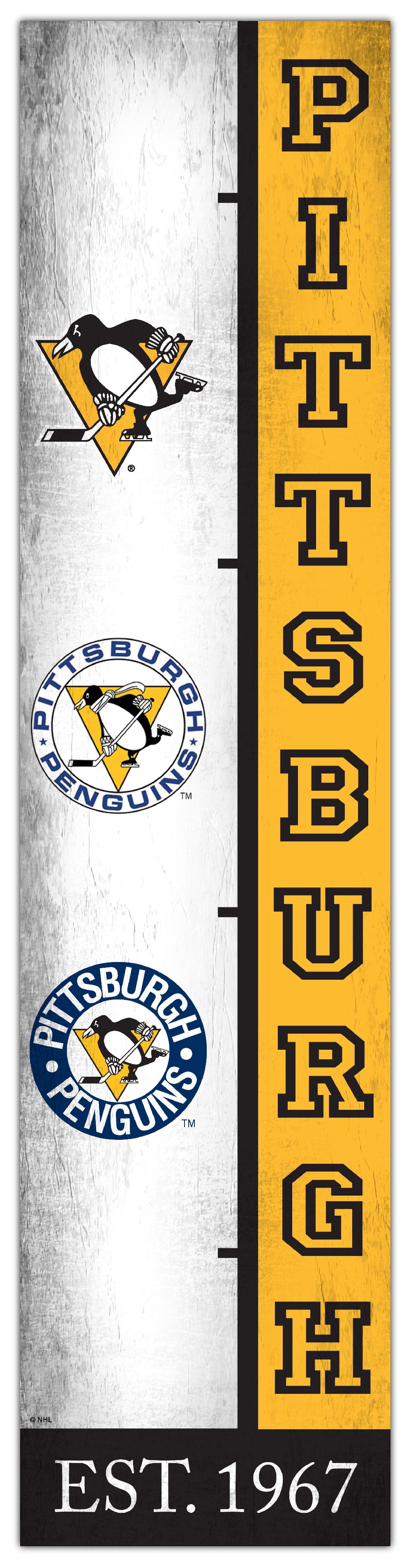 fan creations Pittsburgh Penguins Team Logo Progression 6x24