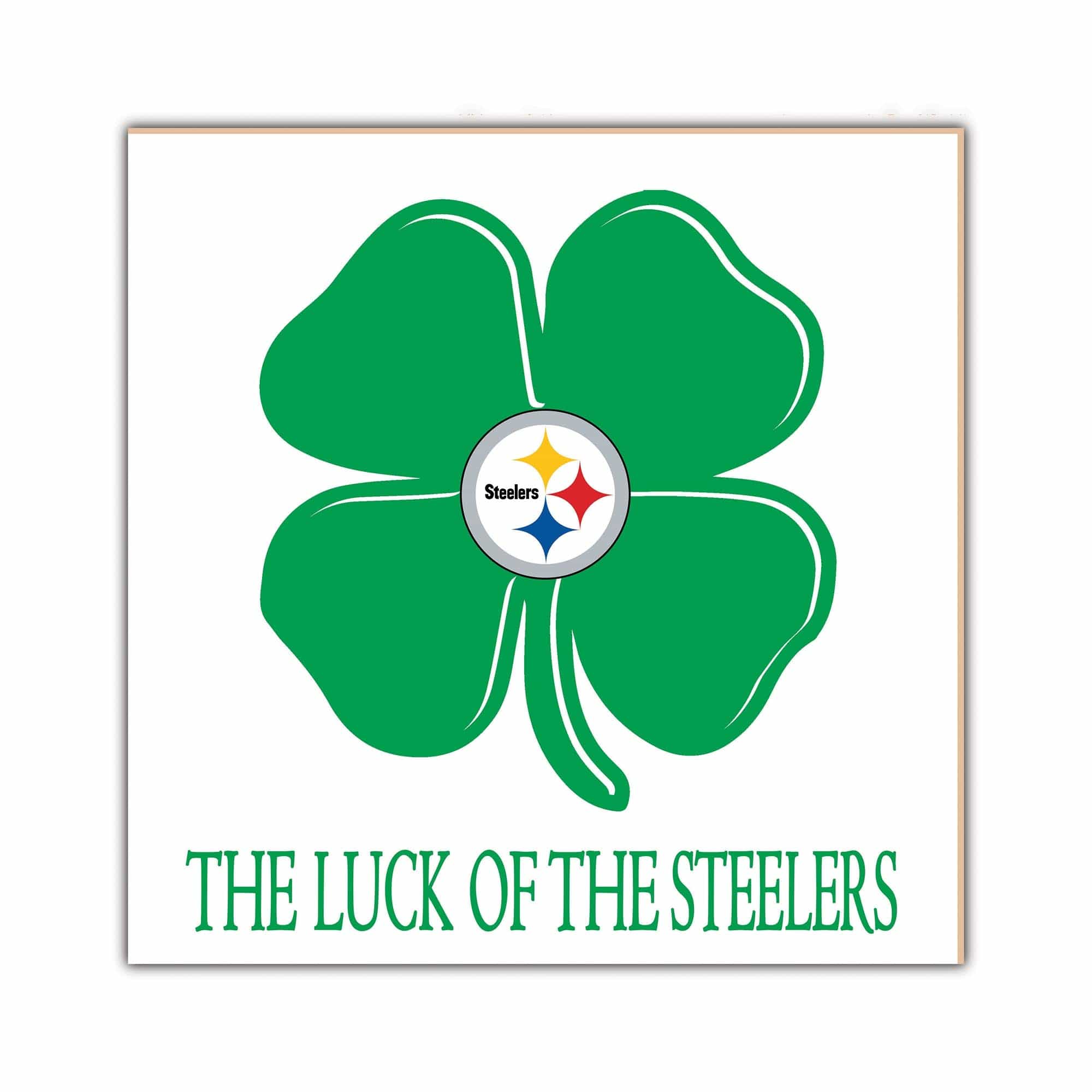 fan creations Pittsburgh Steelers Luck Of The Team 10x10