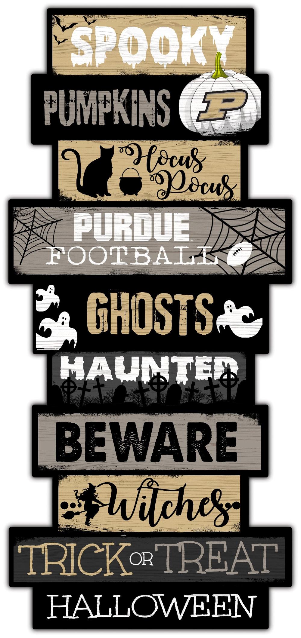 fan creations Purdue Halloween Celebration Stack 24" Sign