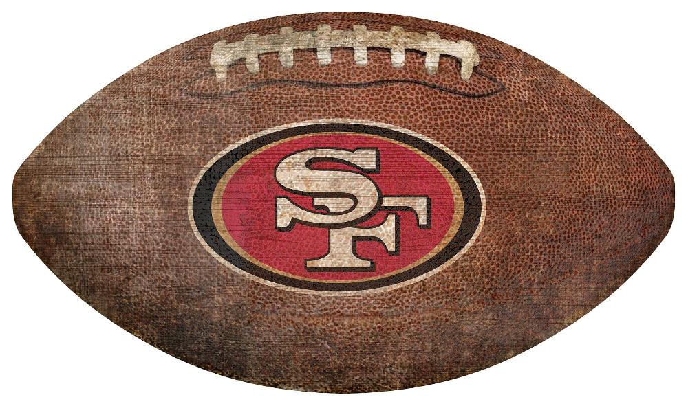 fan creations San Francisco 49ers 12in Football Shaped Sign