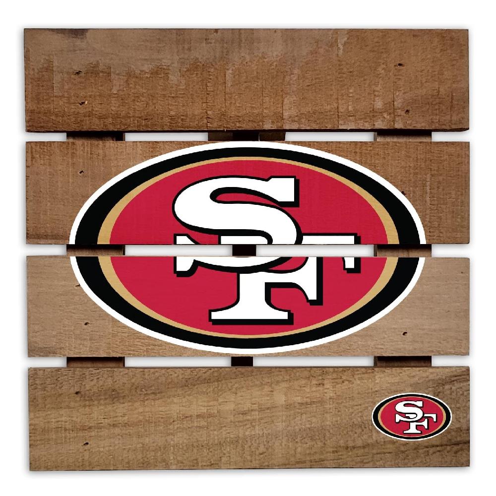 fan creations San Francisco 49ers 8in Wooden Hotplate