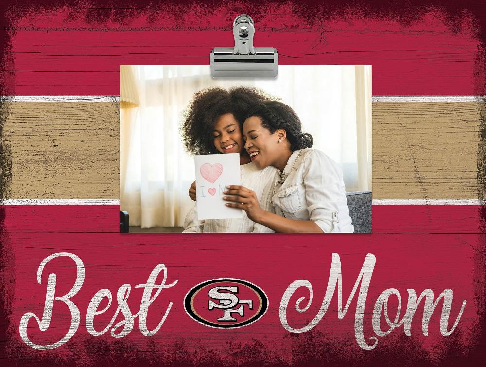 fan creations San Francisco 49ers Best Mom With Stripe Clip Frame