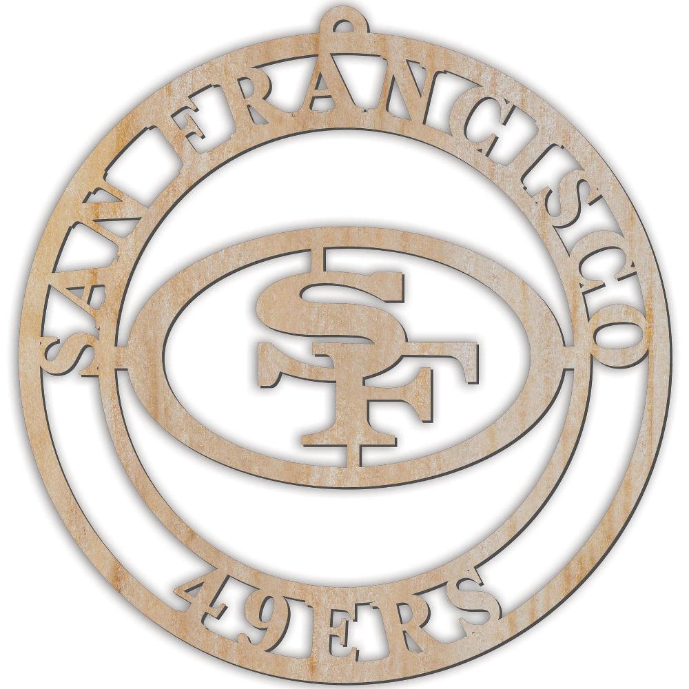 fan creations San Francisco 49ers Luan Logo Cutout Ornament