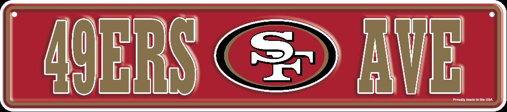 fan creations San Francisco 49ers Team Boulevard Metal 4x18
