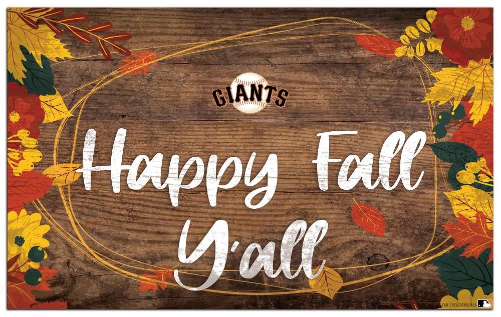 fan creations San Francisco Giants Happy Fall Yall 11x19