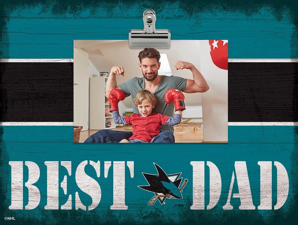 fan creations San Jose Sharks Best Dad With Stripe Clip Frame