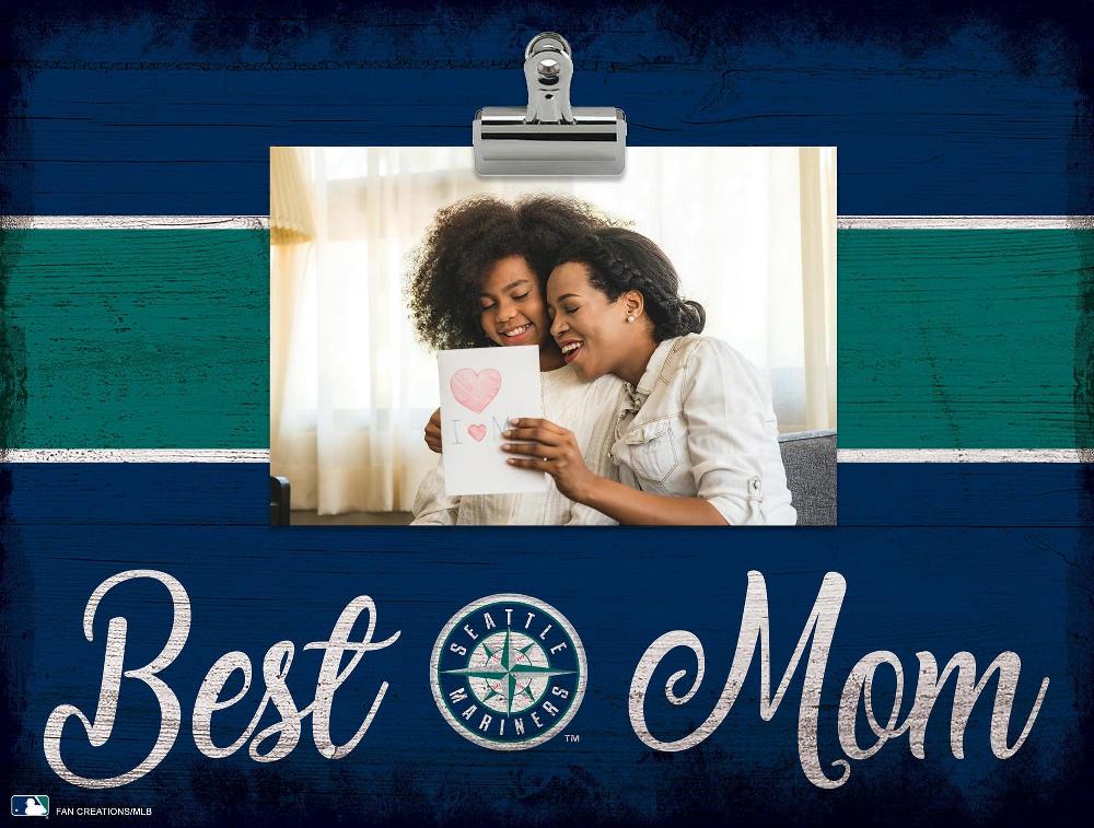 fan creations Seattle Mariners Best Mom With Stripe Clip Frame