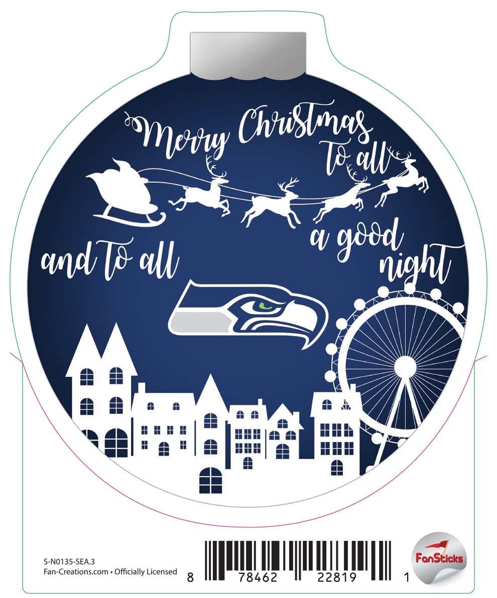 fan creations Seattle Seahawks 3in Decal - Town Ornament