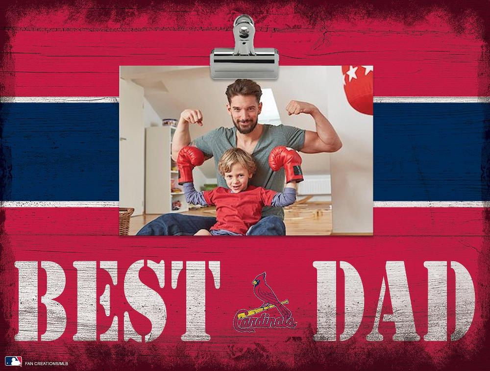 fan creations St. Louis Cardinals Best Dad With Stripe Clip Frame