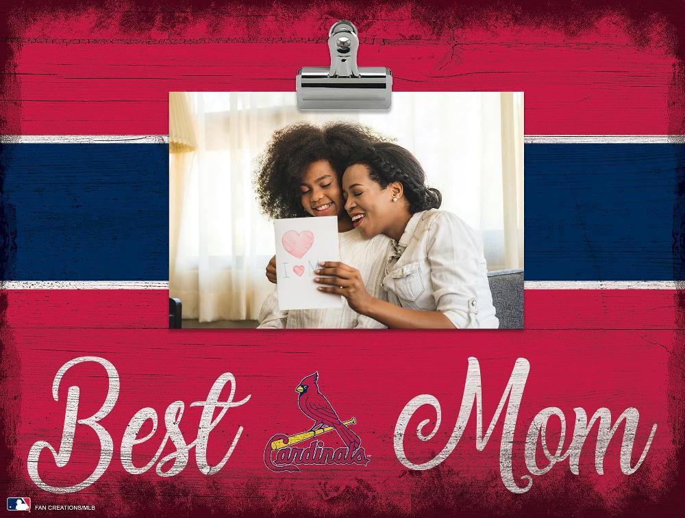 fan creations St. Louis Cardinals Best Mom With Stripe Clip Frame