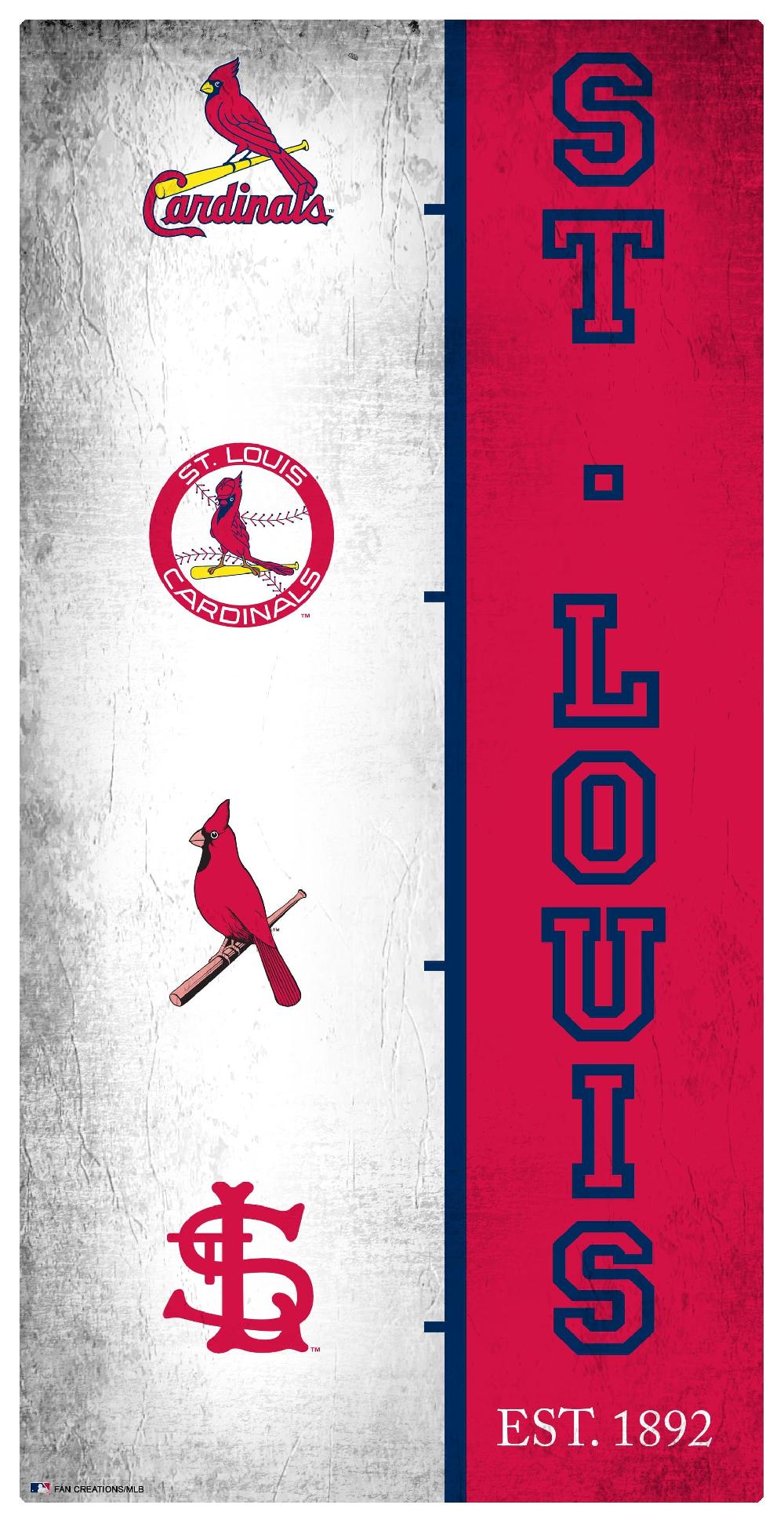 fan creations St. Louis Cardinals Team Logo Progression 6x12