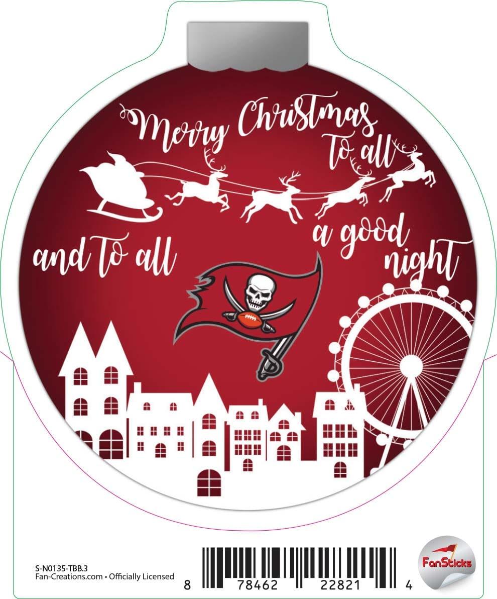 fan creations Tampa Bay Buccaneers 3in Decal - Town Ornament