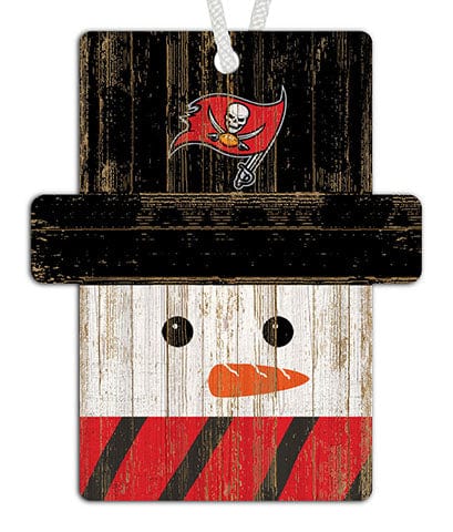 fan creations Tampa Bay Buccaneers Snowman Ornament