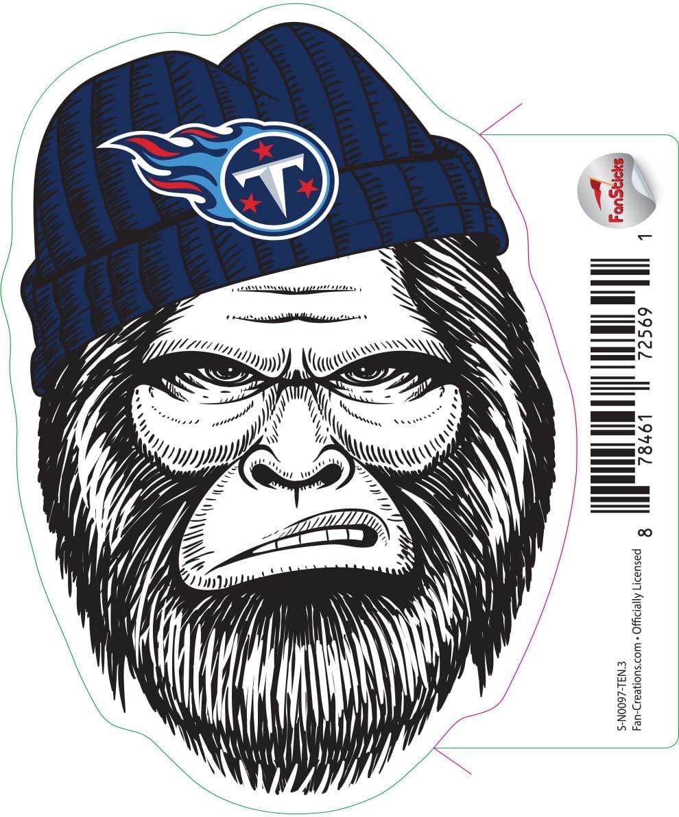 fan creations Tennessee Titans 3in Decal - Bigfoot Face