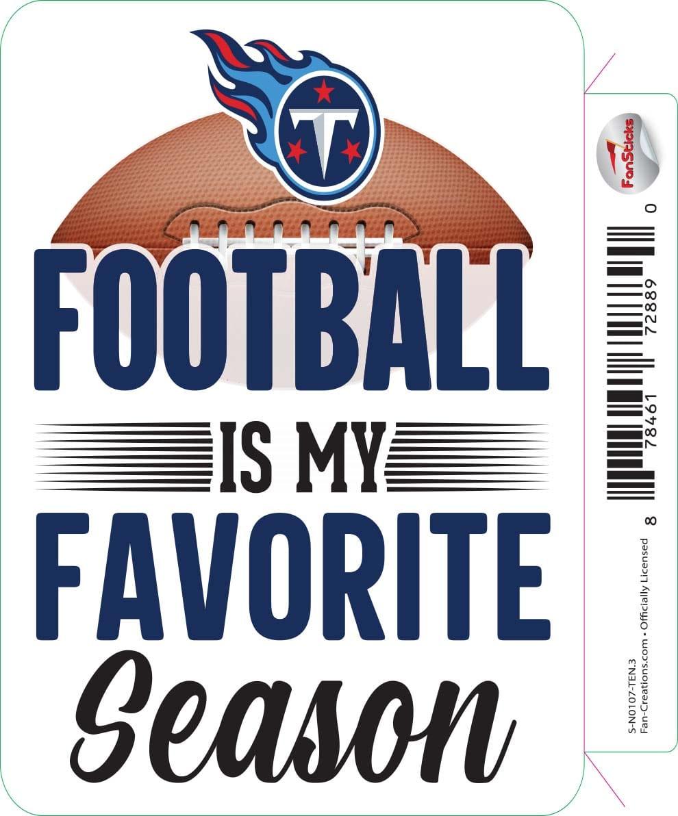 fan creations Tennessee Titans 3in Decal - Football Favorite Season