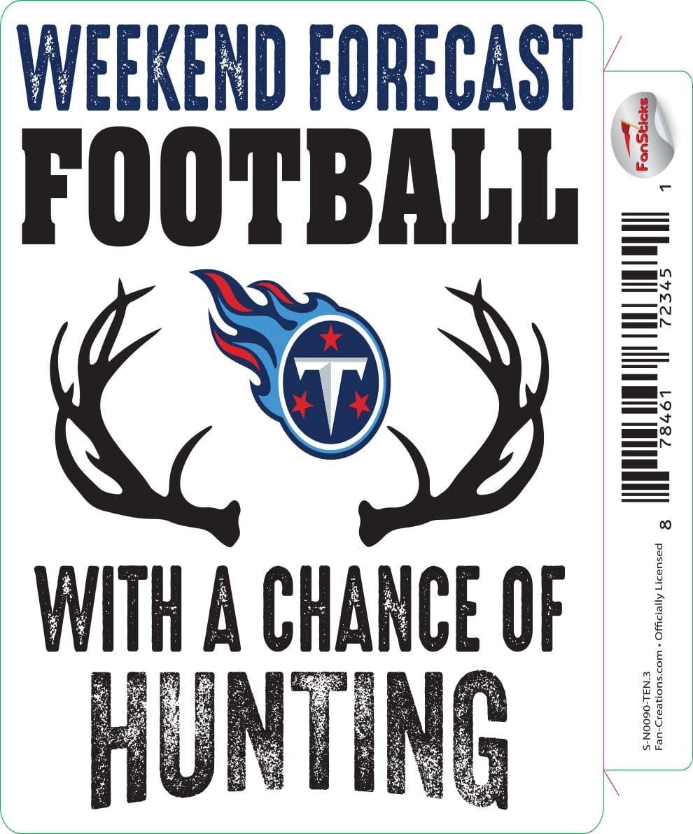 fan creations Tennessee Titans 3in Decal - Weekend Forecast