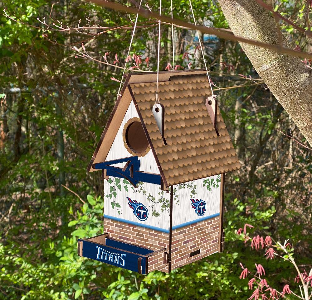 fan creations Tennessee Titans Team Bird House Unassembled