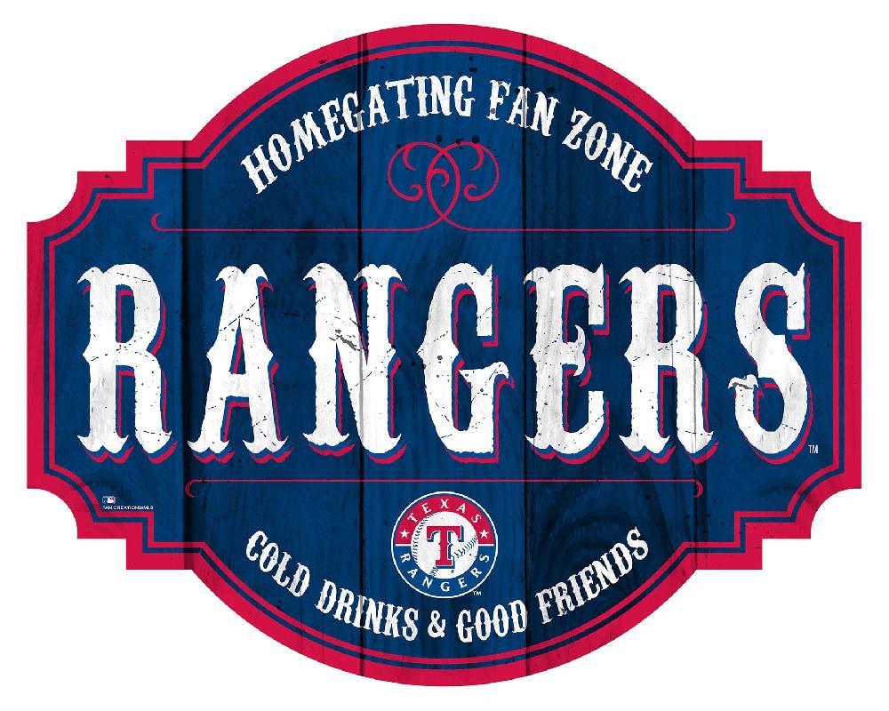 fan creations Texas Rangers Homegating Tavern 24in Sign