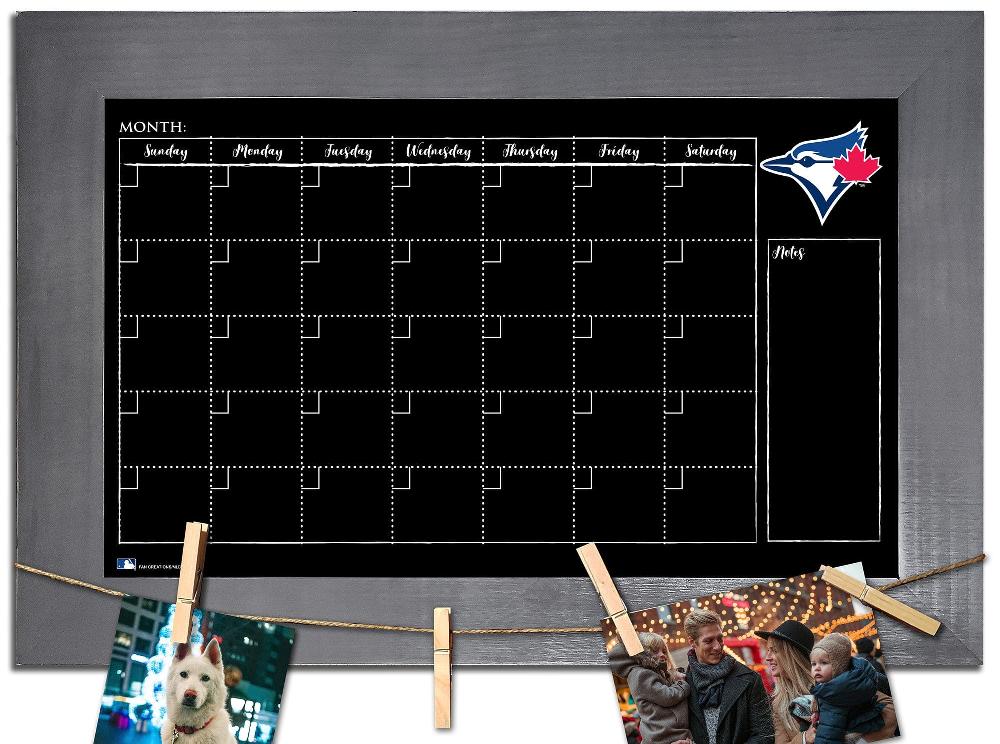 fan creations Toronto Blue Jays Monthly Chalkboard With Frame & Clothespins