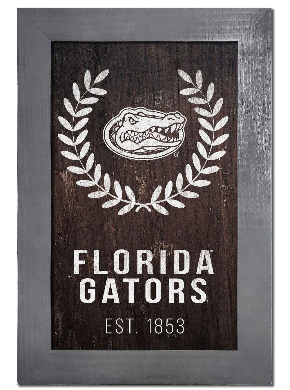 fan creations University of Florida Laurel Wreath 11x19 Framed