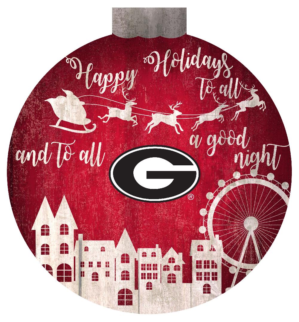 fan creations University of Georgia Christmas Village 12in