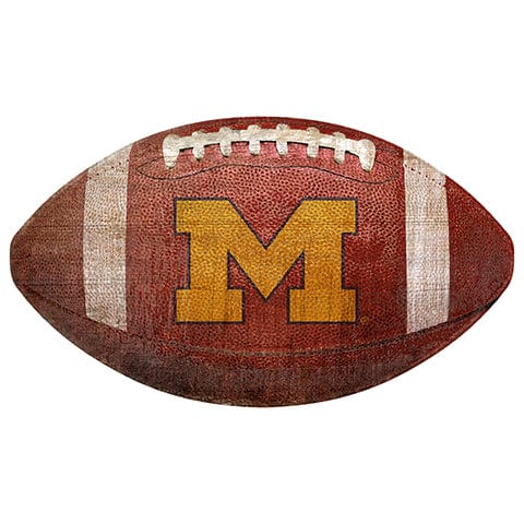fan creations University of Michigan 12" Football Shaped Sign