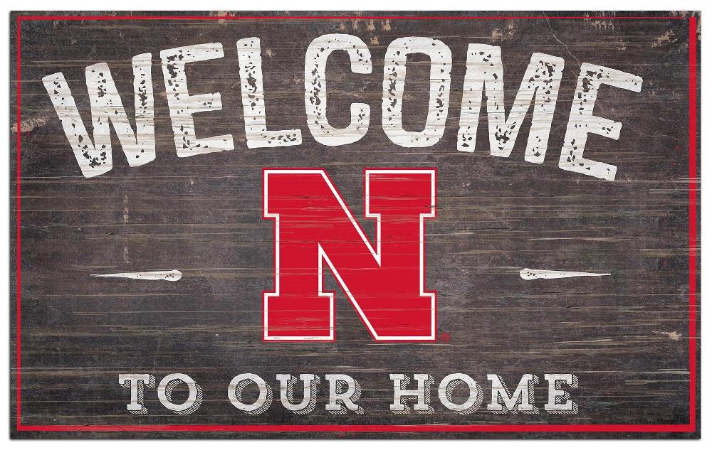 fan creations University of Nebraska 11x19in Welcome Sign