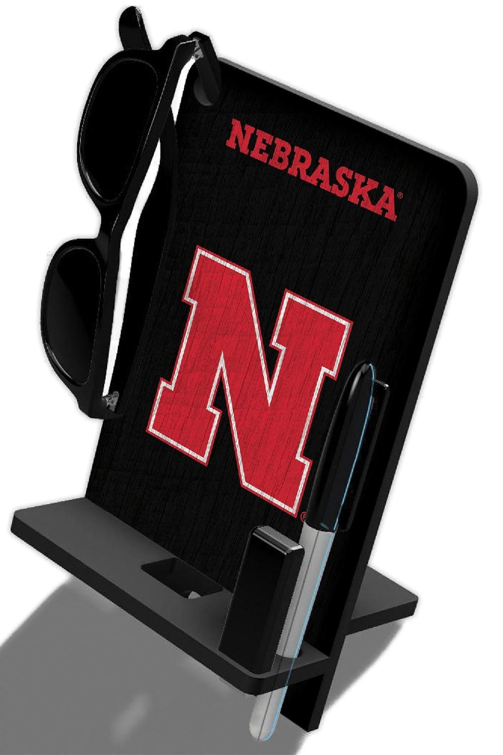 fan creations University of Nebraska 4 In 1 Desktop Phone Stand